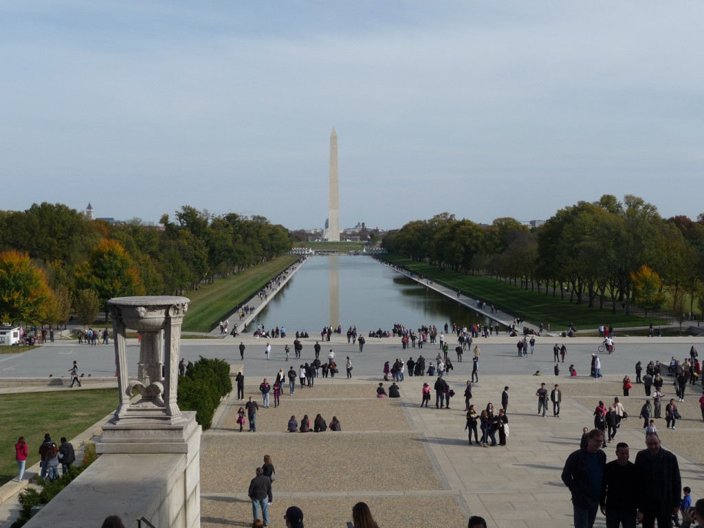 From the front steps of the Lincoln Memorial