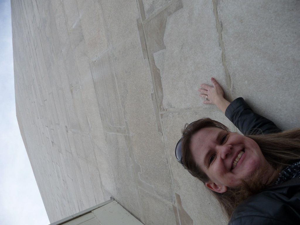 Touching the Washington Monument