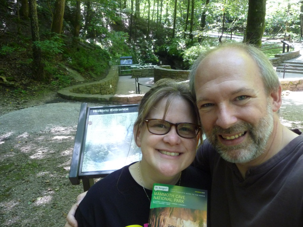 Us at the Historic Entrance to Mammoth Cave, July 2015